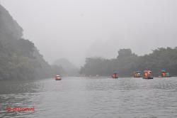 Foggy and rainy.